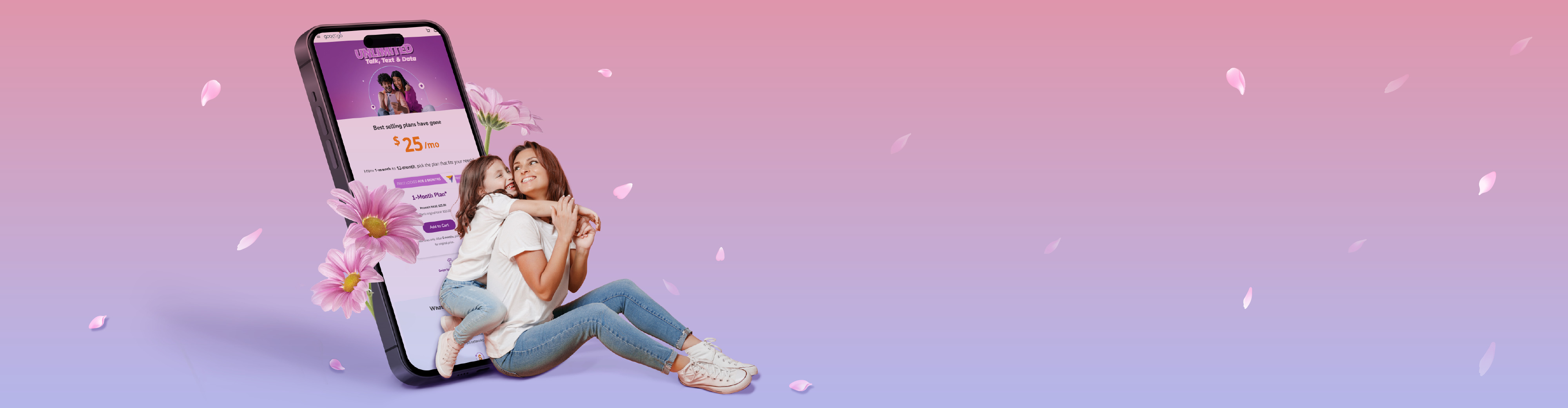 Unlimited Talk, Text & Data for $25 